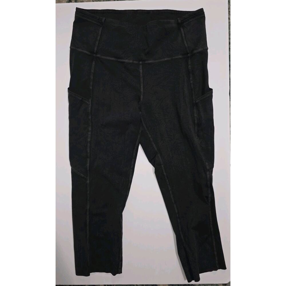 Lululemon Fast Free Crop II 19” Leggings Nulux Black Sz 8 High Rise Non reflect